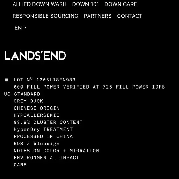 Land's End Women's Max 600 Down Puffer Coat NEW - Picture 13 of 13